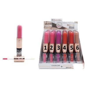 LIPGLOSS COLOR MATTE+GLOSS GLOW DUO 24H